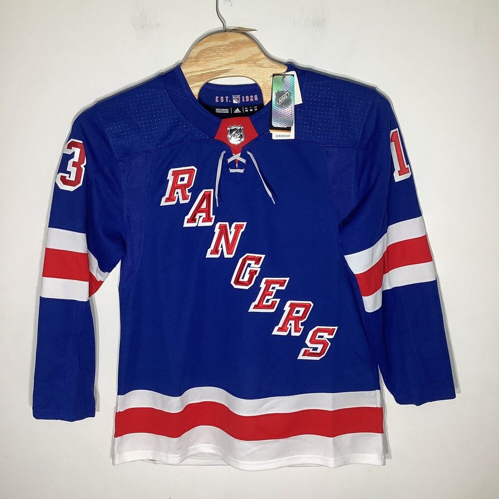 Adidas Primegreen Mens NY Rangers Lafreniere #13 NHL Hockey Jersey Size 50 NWT